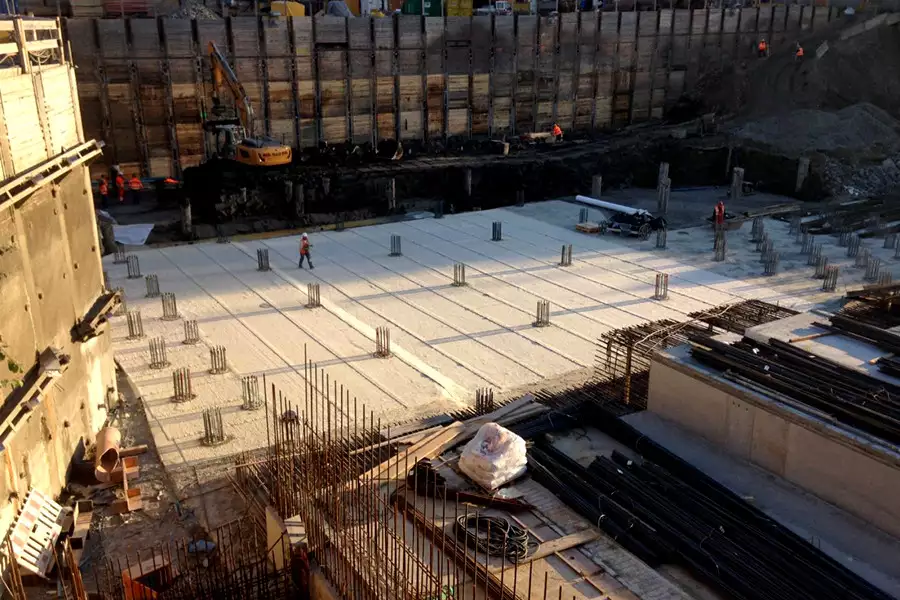 Druckwasserdichte Flächenaußenabdichtung: Baustellenabbildung 4 Druckwasserdichte Flächenaußenabdichtung: Baustellenabbildung 4