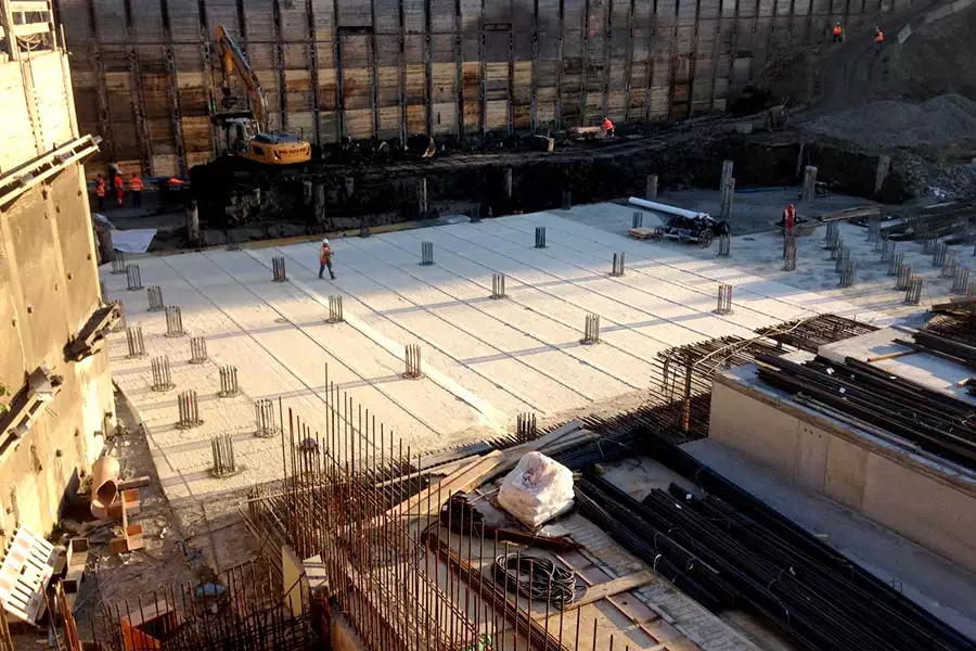 Frischbetonverbundfolie: Baustellenabbildung 2 Frischbetonverbundfolie: Baustellenabbildung 2