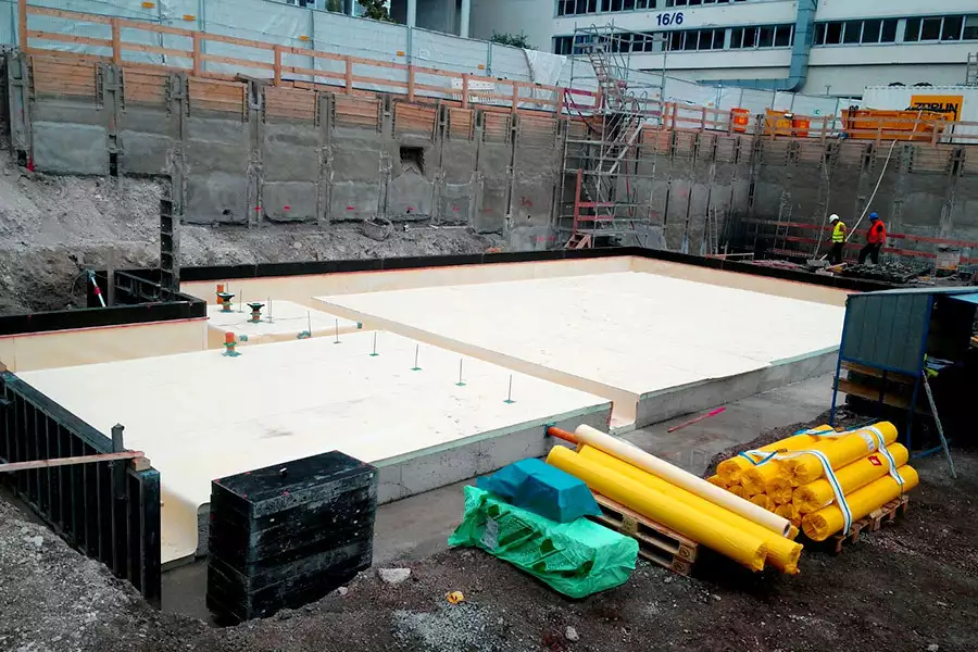 Frischbetonverbundfolie: Baustellenabbildung 4 Frischbetonverbundfolie: Baustellenabbildung 4